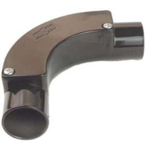 Univolt 20mm Black PVC Inspection Bend