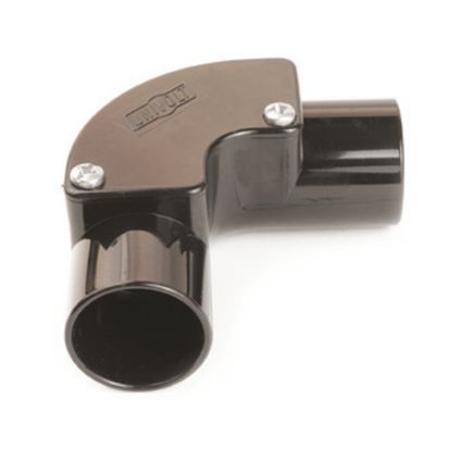 Univolt 25mm Black PVC Inspection Elbow
