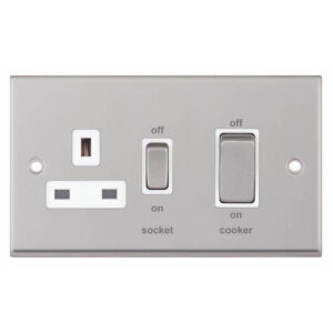 45 Amp Cooker Unit with 13 Amp Switched Socket - Range Selectric 7M-PRO