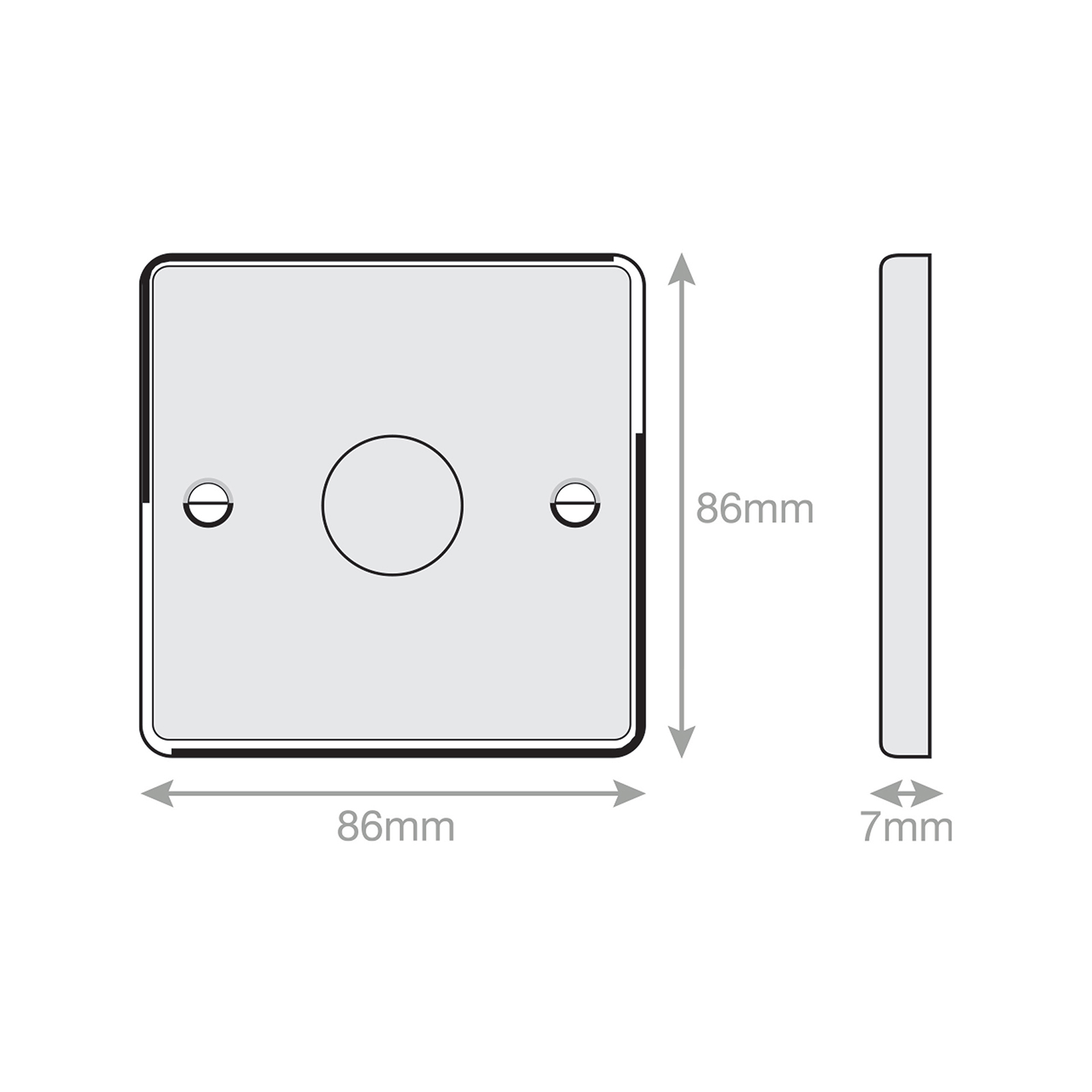 LED Dimmer - 5-100W, 1 Gang 2 Way - Range Selectric 7M-PRO