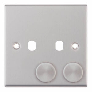 Empty Dimmer Plate - 2 Aperture Plate with Knobs - Range Selectric 7M-PRO