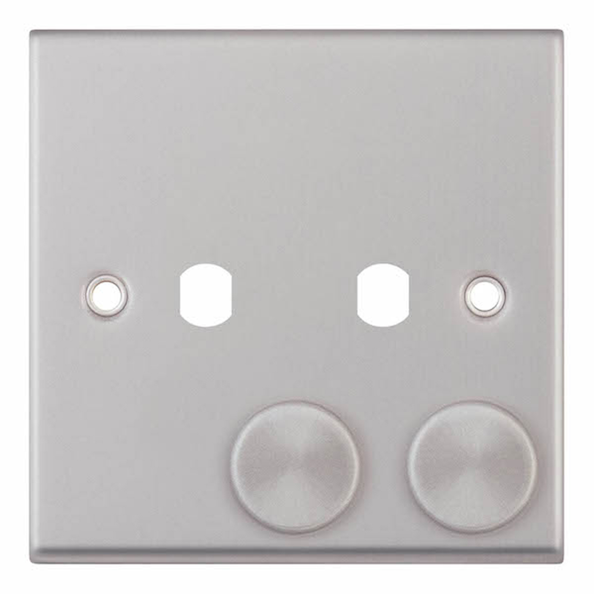 Empty Dimmer Plate - 2 Aperture Plate with Knobs - Range Selectric 7M-PRO