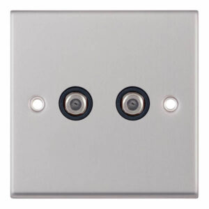 2 Gang F-Type Satellite Socket - Range Selectric 7M-PRO