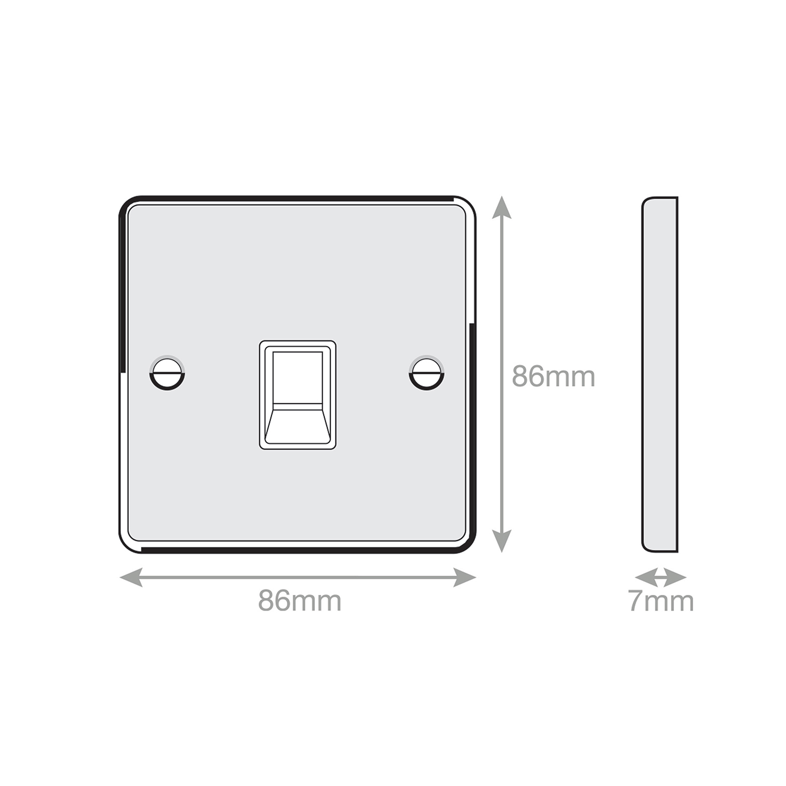 1 Gang RJ11 Computer / Data Socket - Range Selectric 7M-PRO