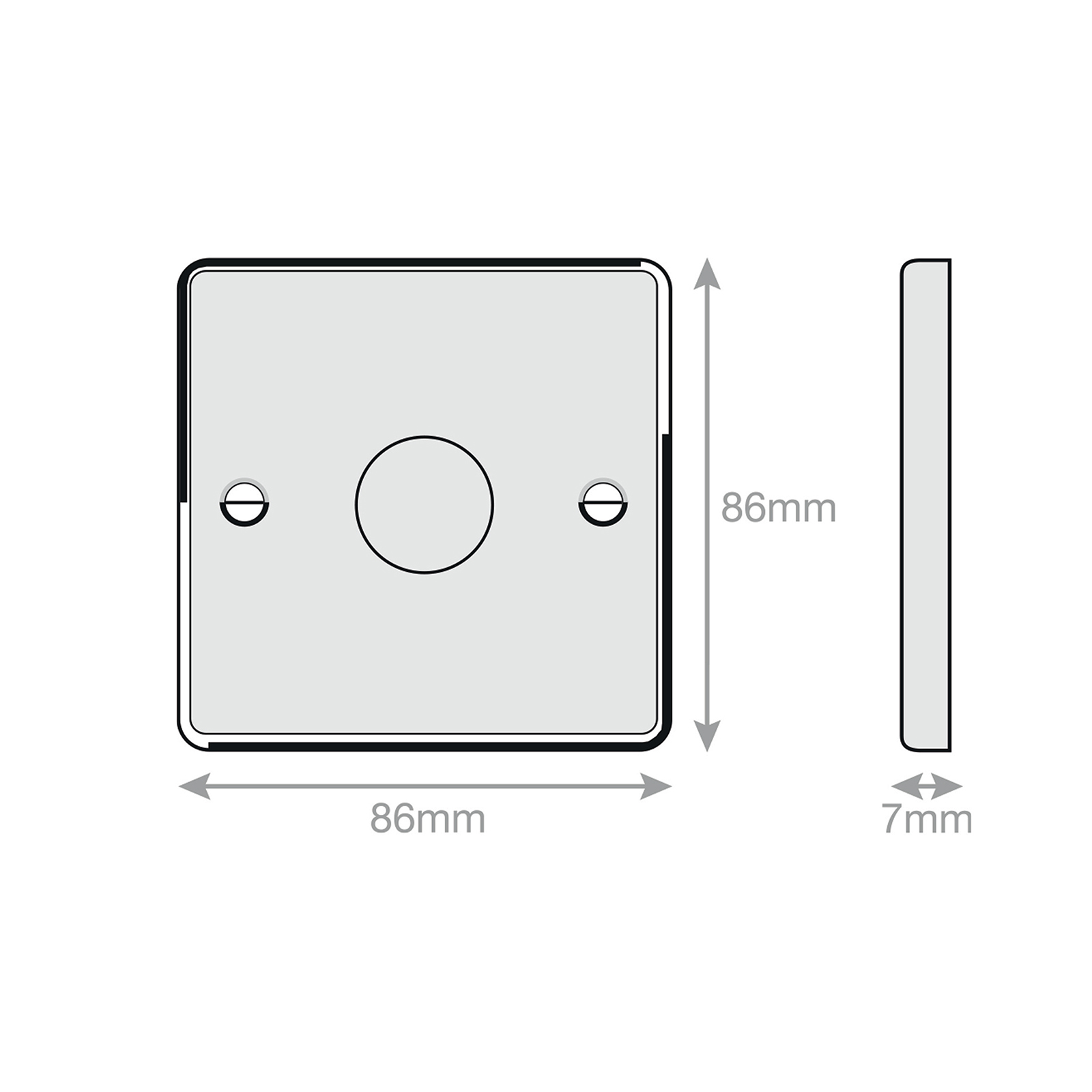 LED Dimmer - 5-100W, 1 Gang 2 Way - Range Selectric 7M-PRO
