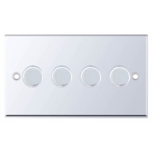 LED Dimmer - 5-100W, 4 Gang 2 Way - Range Selectric 7M-PRO