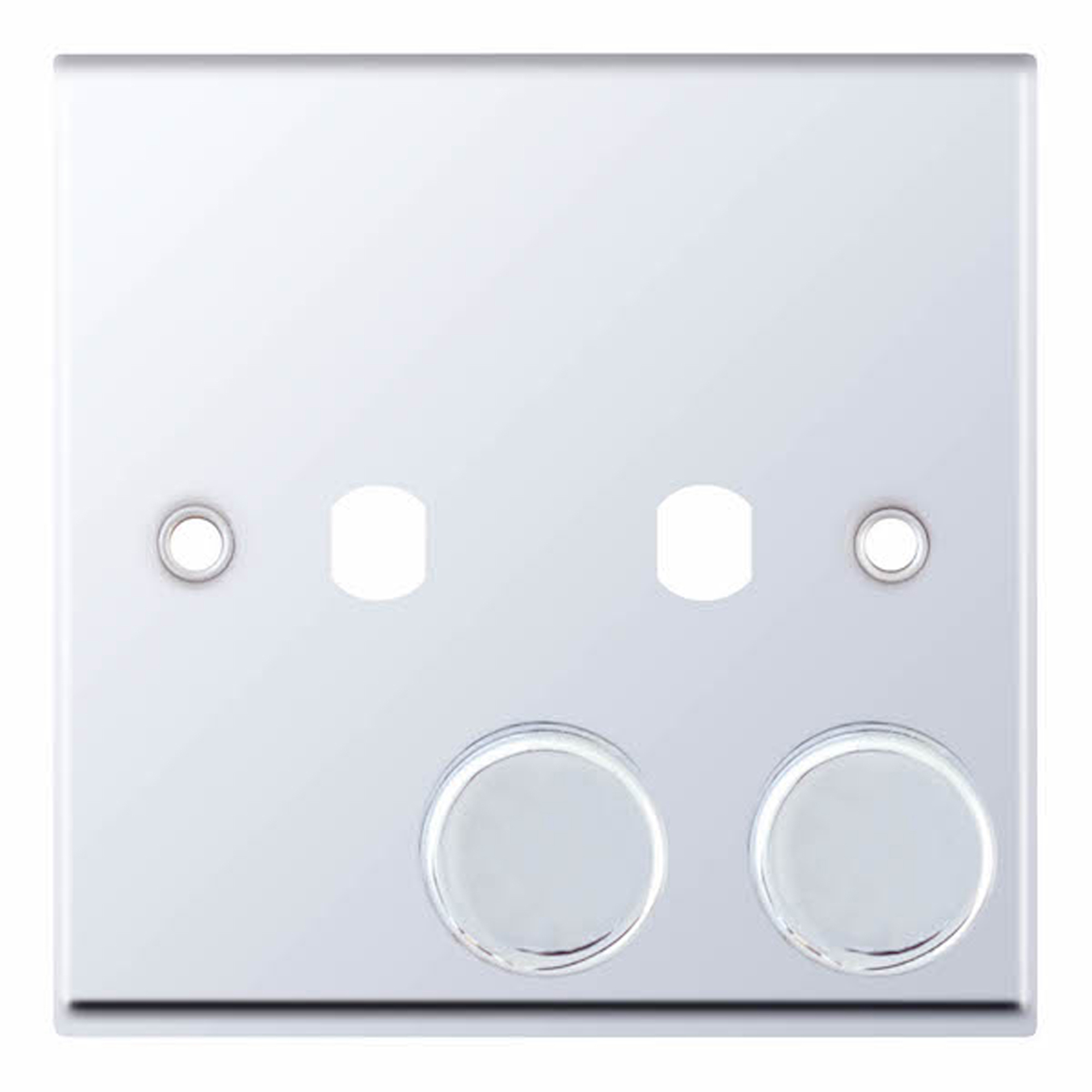 Empty Dimmer Plate - 2 Aperture Plate with Knobs - Range Selectric 7M-PRO