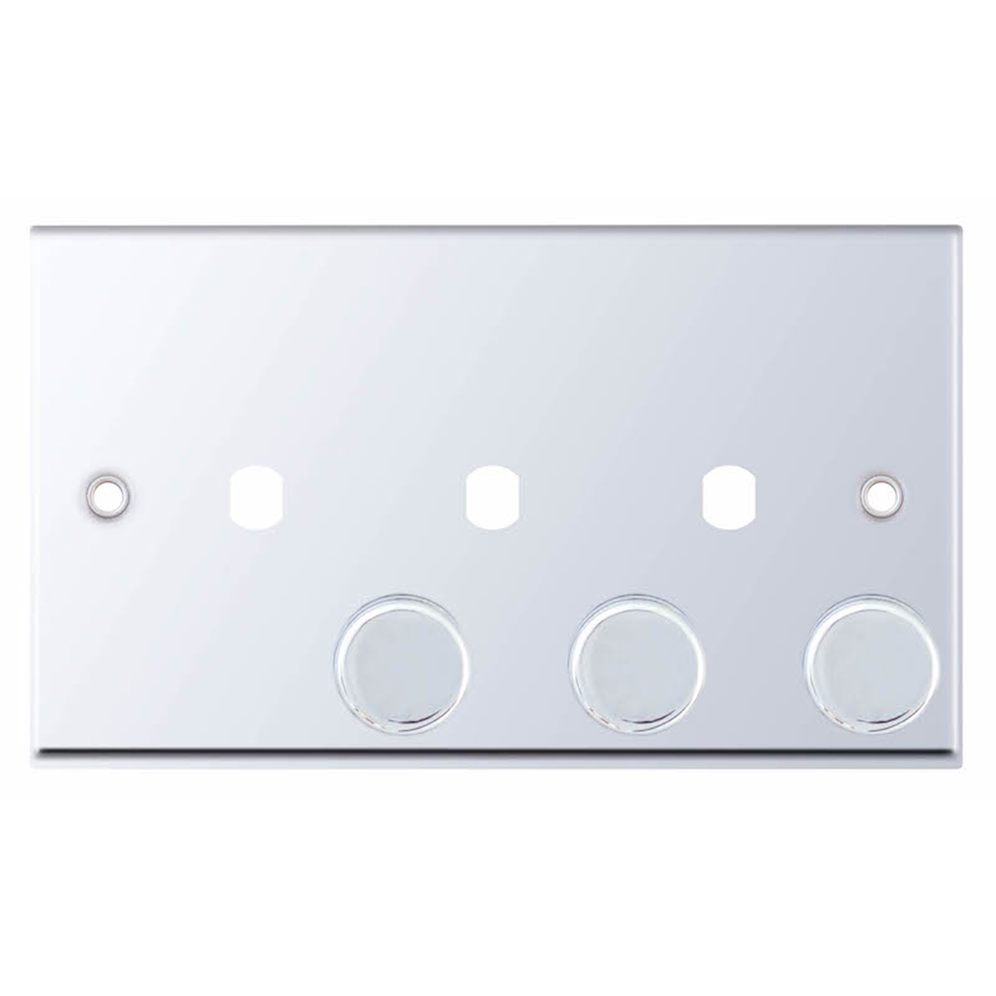 Empty Dimmer Plate - 3 Aperture Plate with Knobs - Range Selectric 7M-PRO