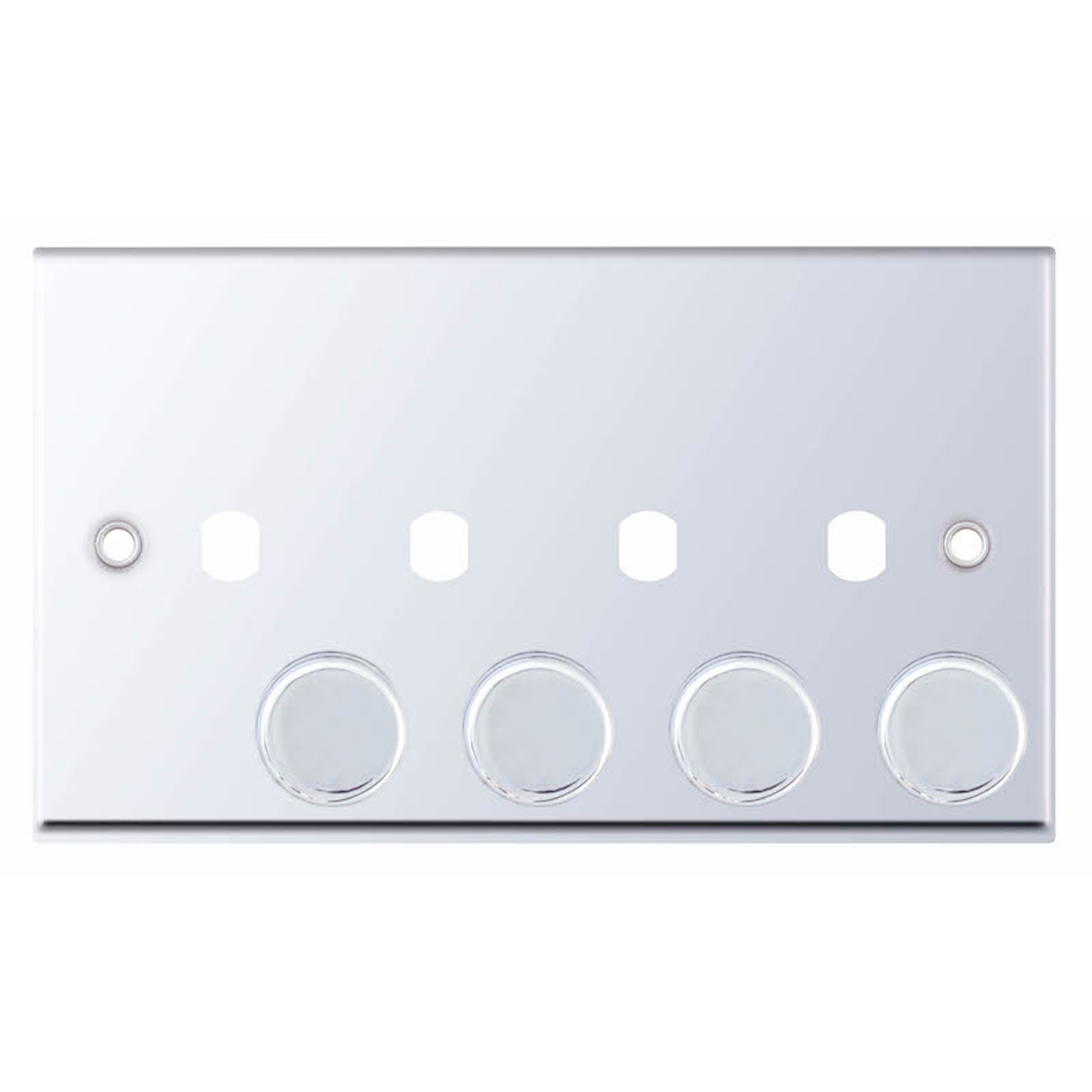 Empty Dimmer Plate - 4 Aperture Plate with Knobs - Range Selectric 7M-PRO