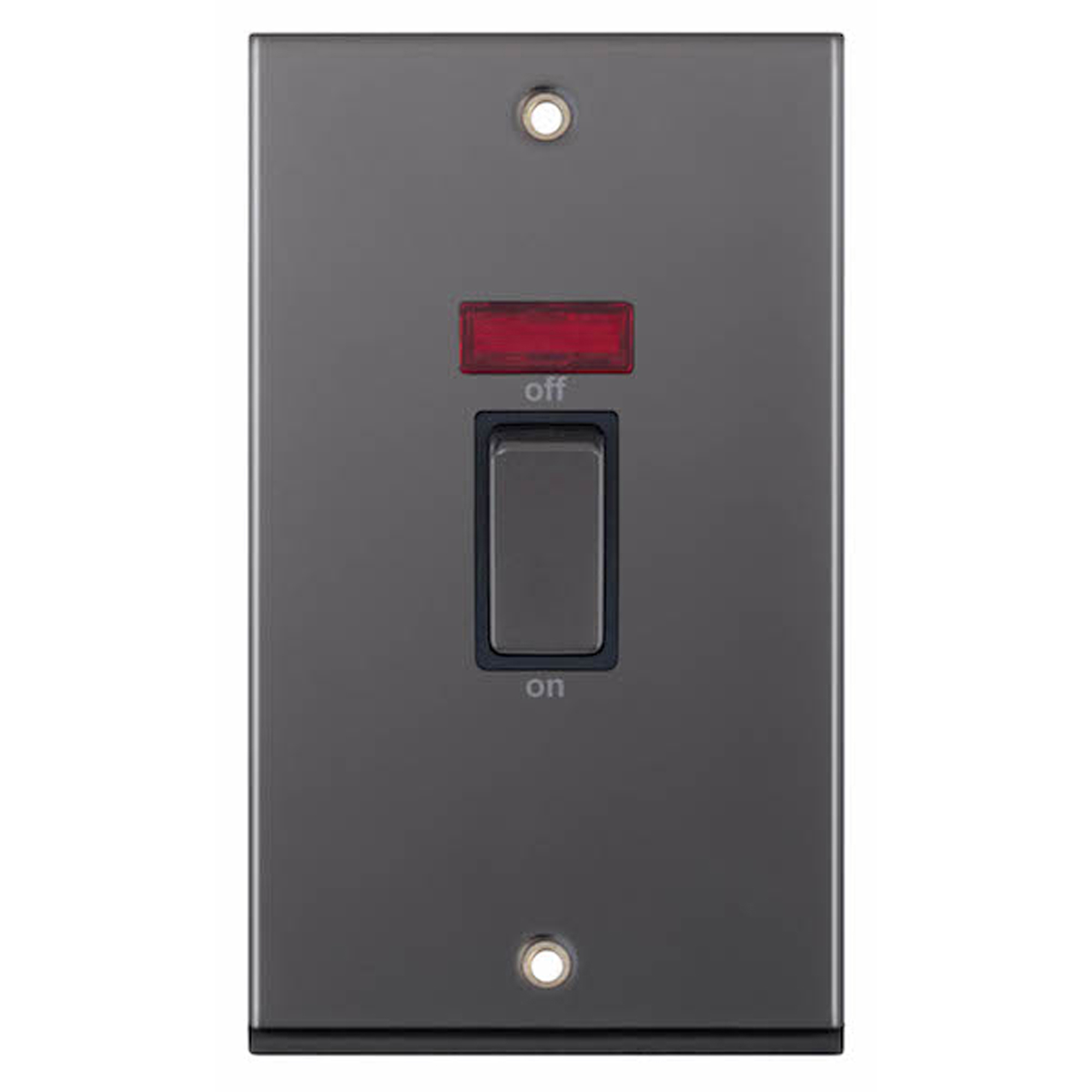 45 Amp DP Switch with Neon 2 Gang Plate - Range Selectric 7M-PRO