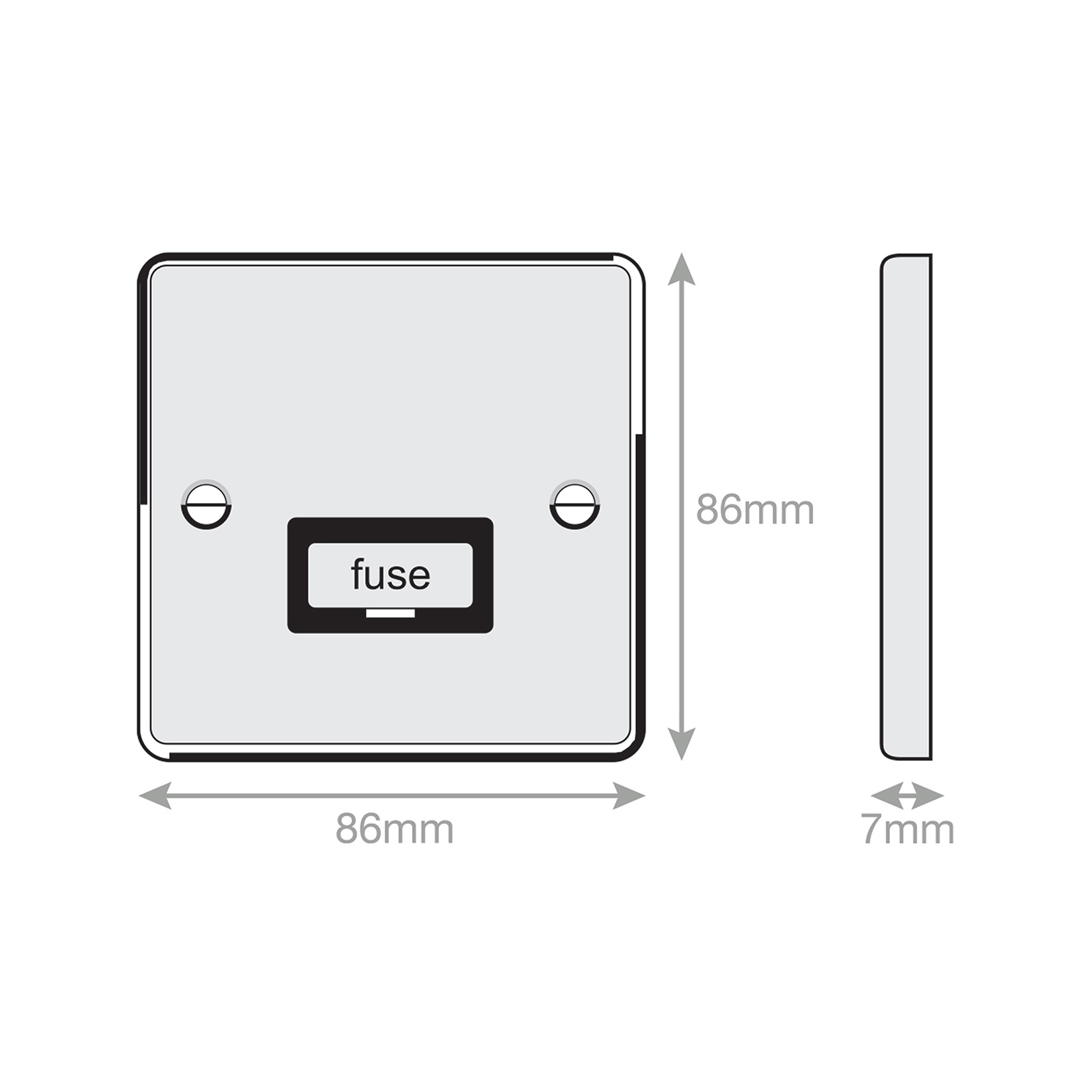 13 Amp Fused Connection Unit - Unswitched - Range Selectric 7M-PRO