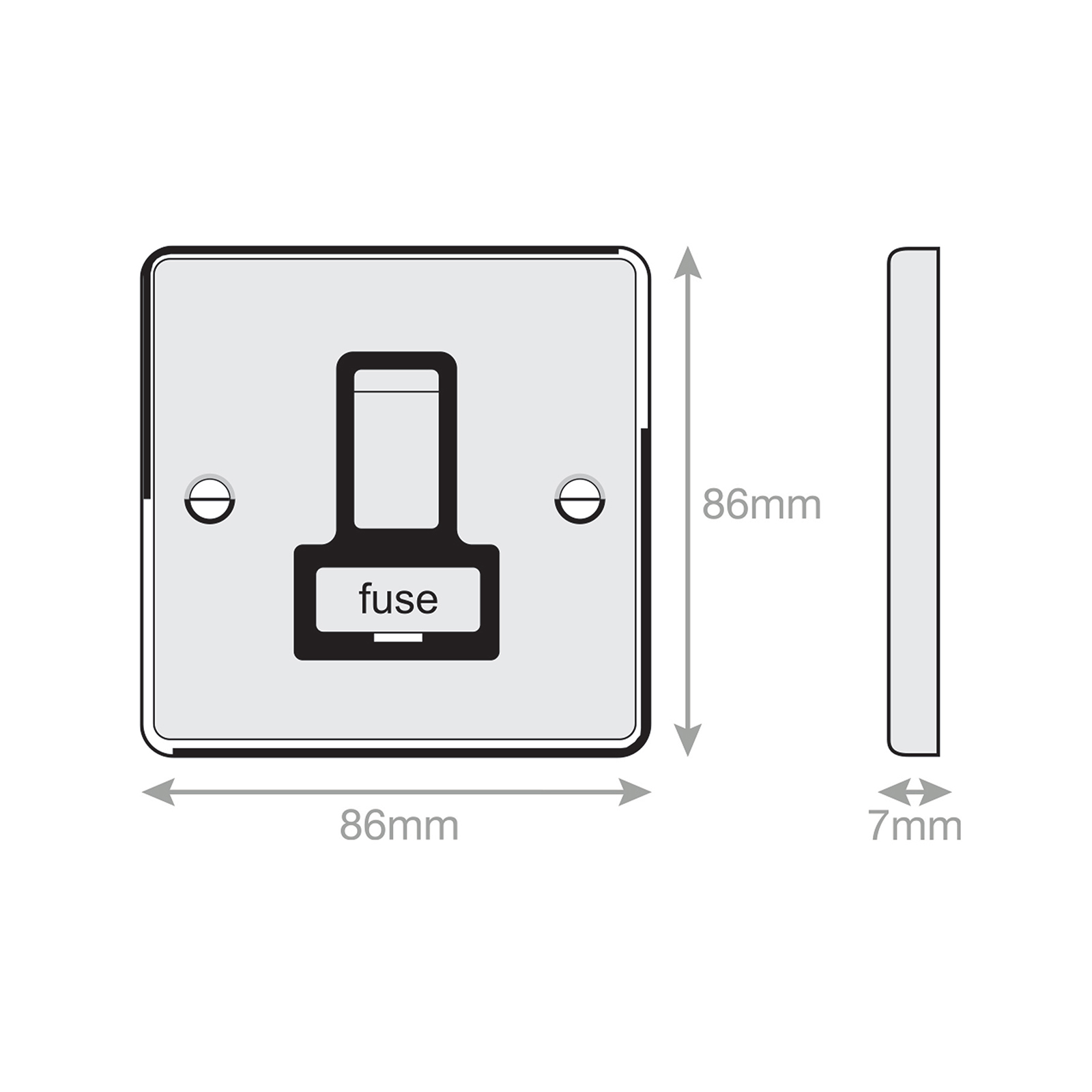 13 Amp Fused Connection Unit DP - Switched - Range Selectric 7M-PRO