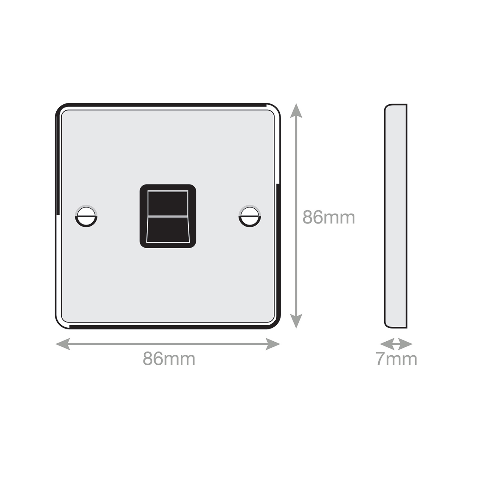1 Gang BT (Master) Communication / Data Socket - Range Selectric 7M-PRO