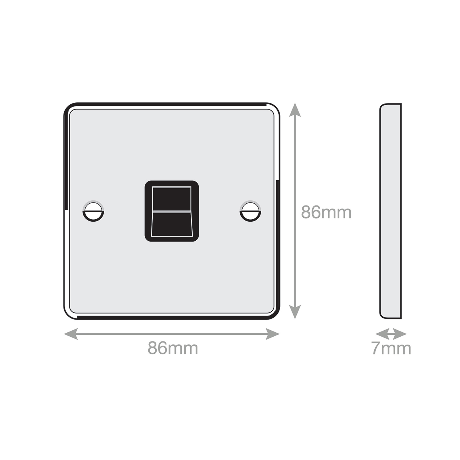 1 Gang BT (Secondary Communication / Data Socket - Range Selectric 7M-PRO