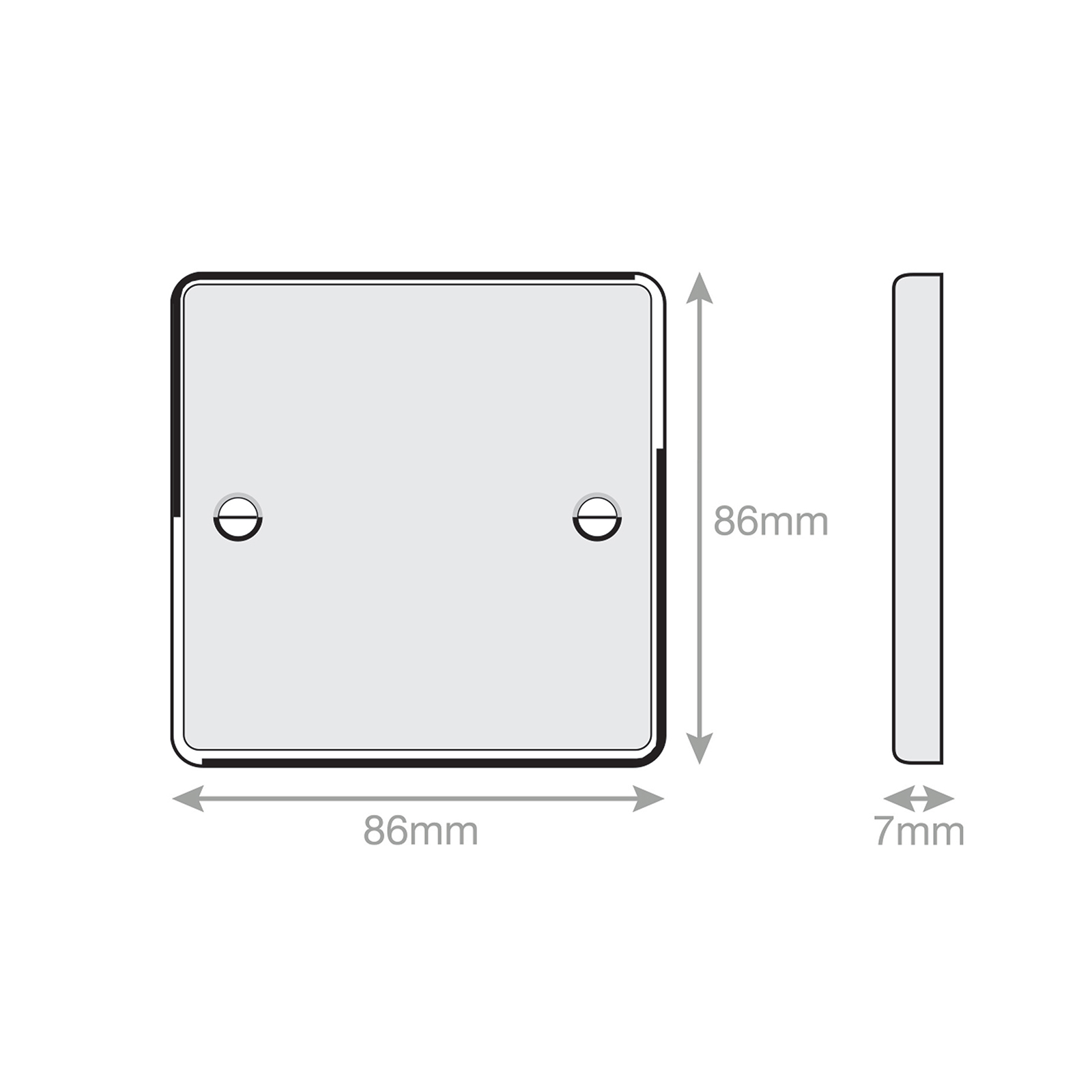 1 Gang Blanking Plate - Range Selectric 7M-PRO
