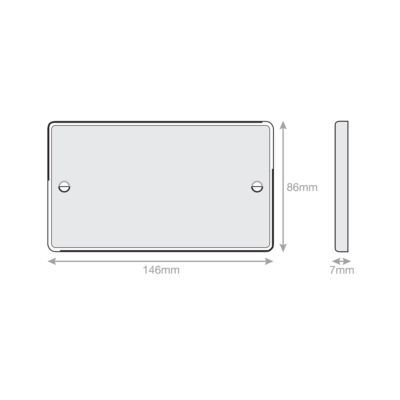 2 Gang Blanking Plate - Range Selectric 7M-PRO