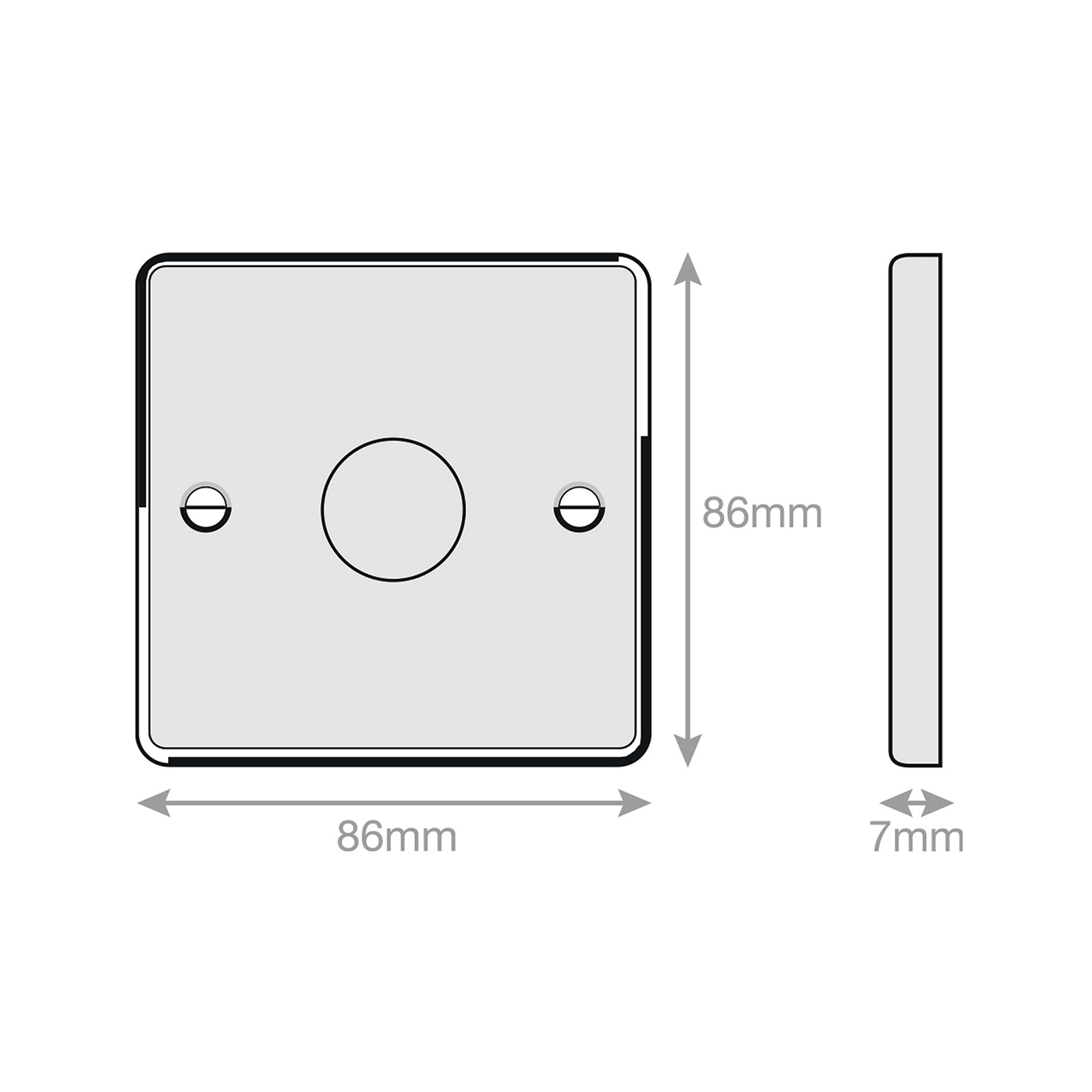 LED Dimmer - 5-100W, 1 Gang 2 Way - Range Selectric 7M-PRO