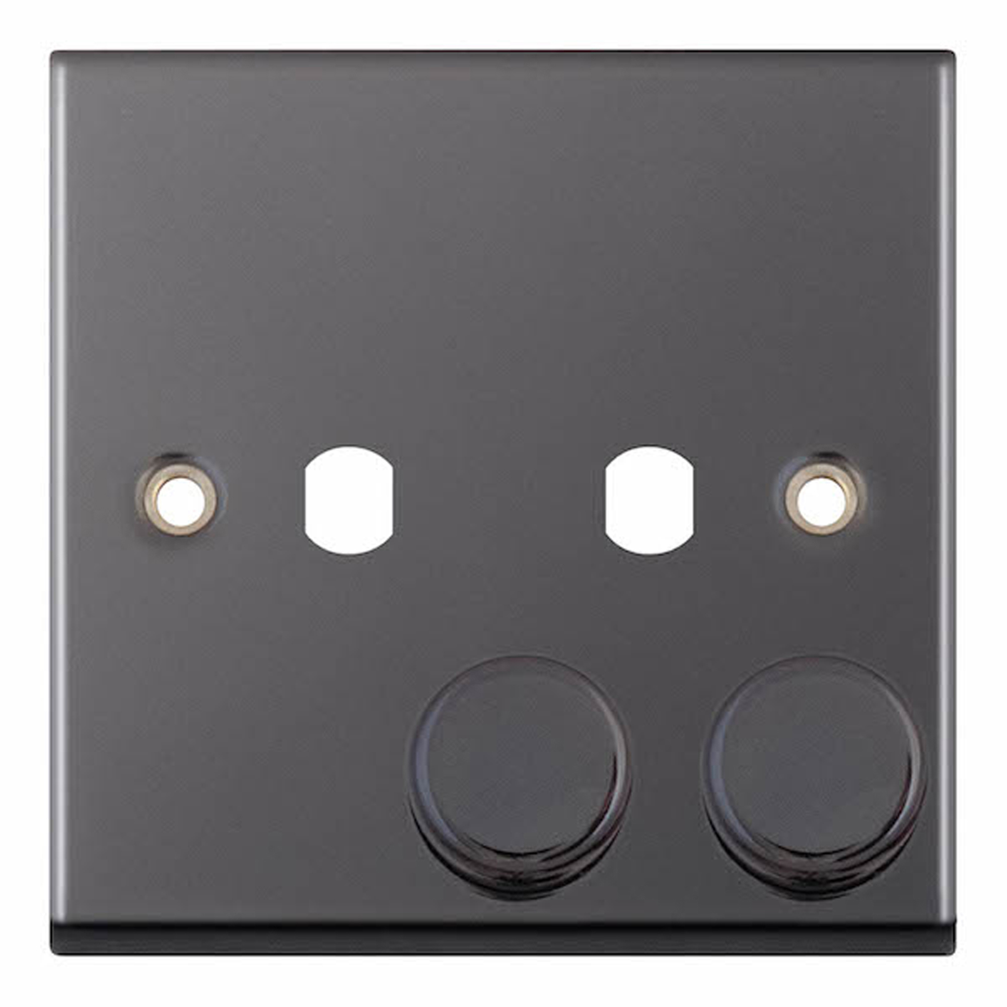 Empty Dimmer Plate - 2 Aperture Plate with Knobs - Range Selectric 7M-PRO