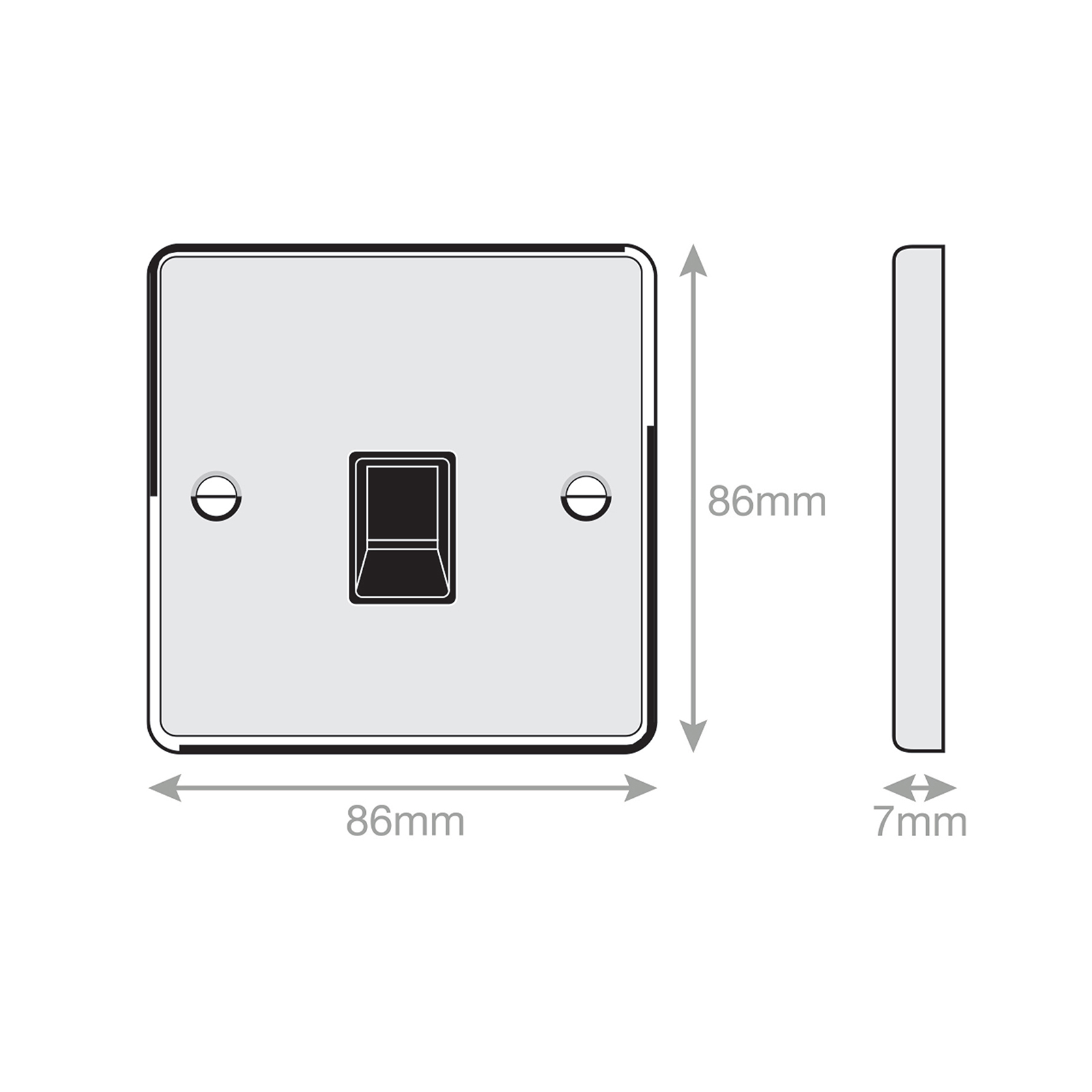1 Gang RJ11 Computer / Data Socket - Range Selectric 7M-PRO