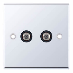 2 Gang F-Type Satellite Socket - Range Selectric 7M-PRO