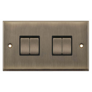 10 Amp Plate Switch - 4 Gang 2 Way - X-Rated - Range Selectric 7M-PRO