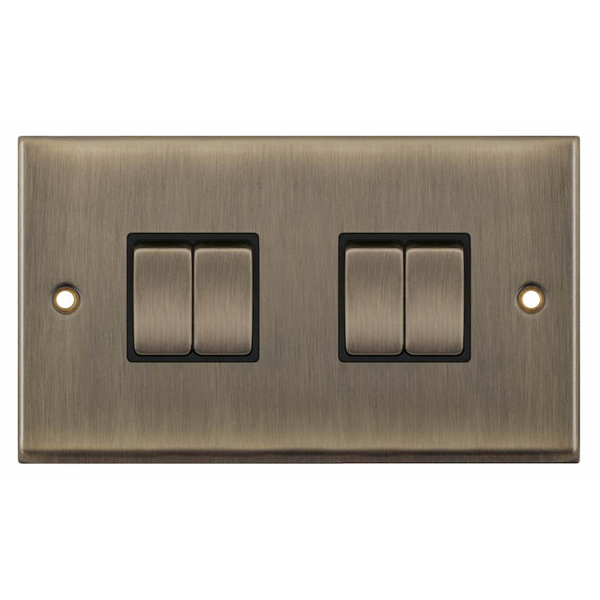 10 Amp Plate Switch - 4 Gang 2 Way - X-Rated - Range Selectric 7M-PRO