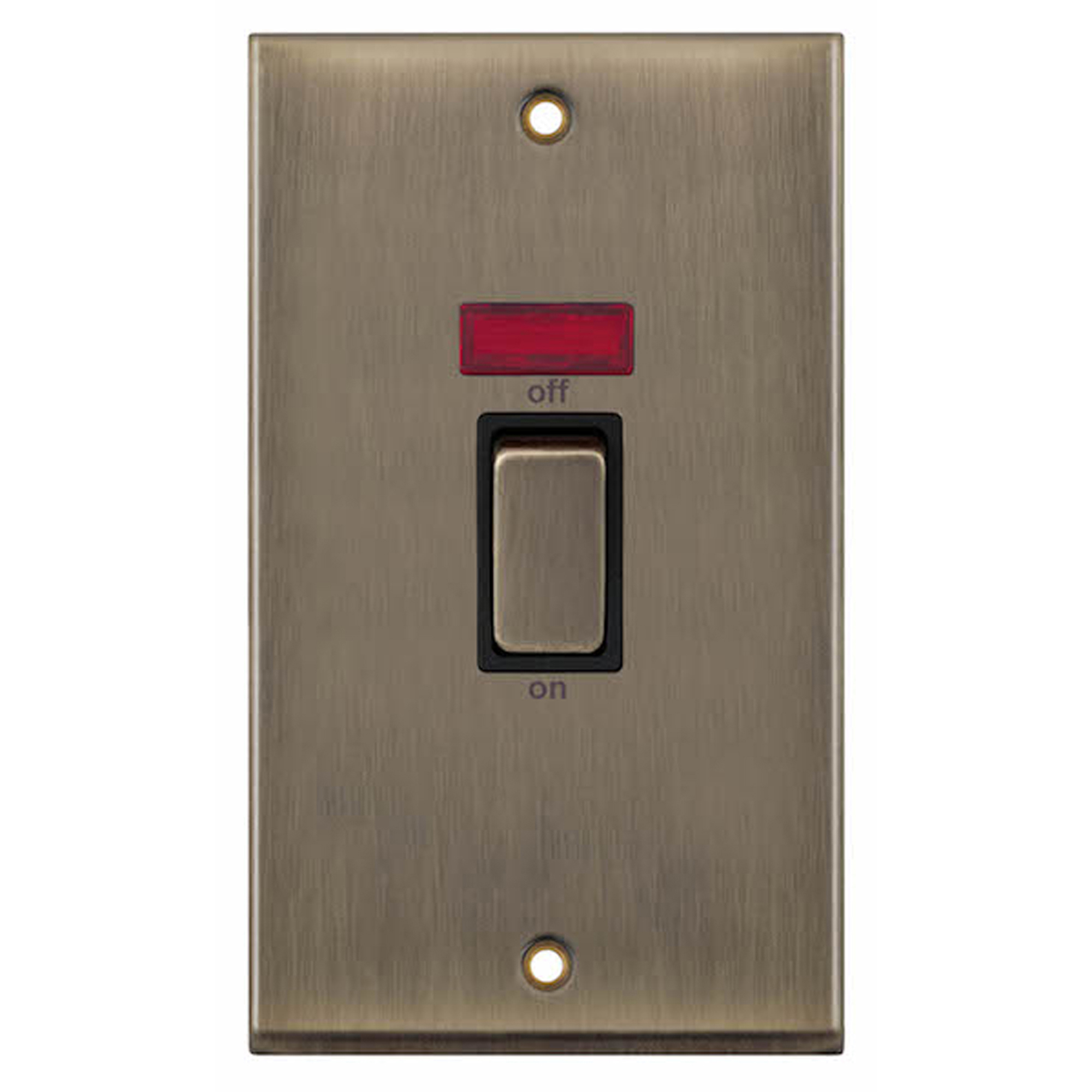45 Amp DP Switch with Neon 2 Gang Plate - Range Selectric 7M-PRO