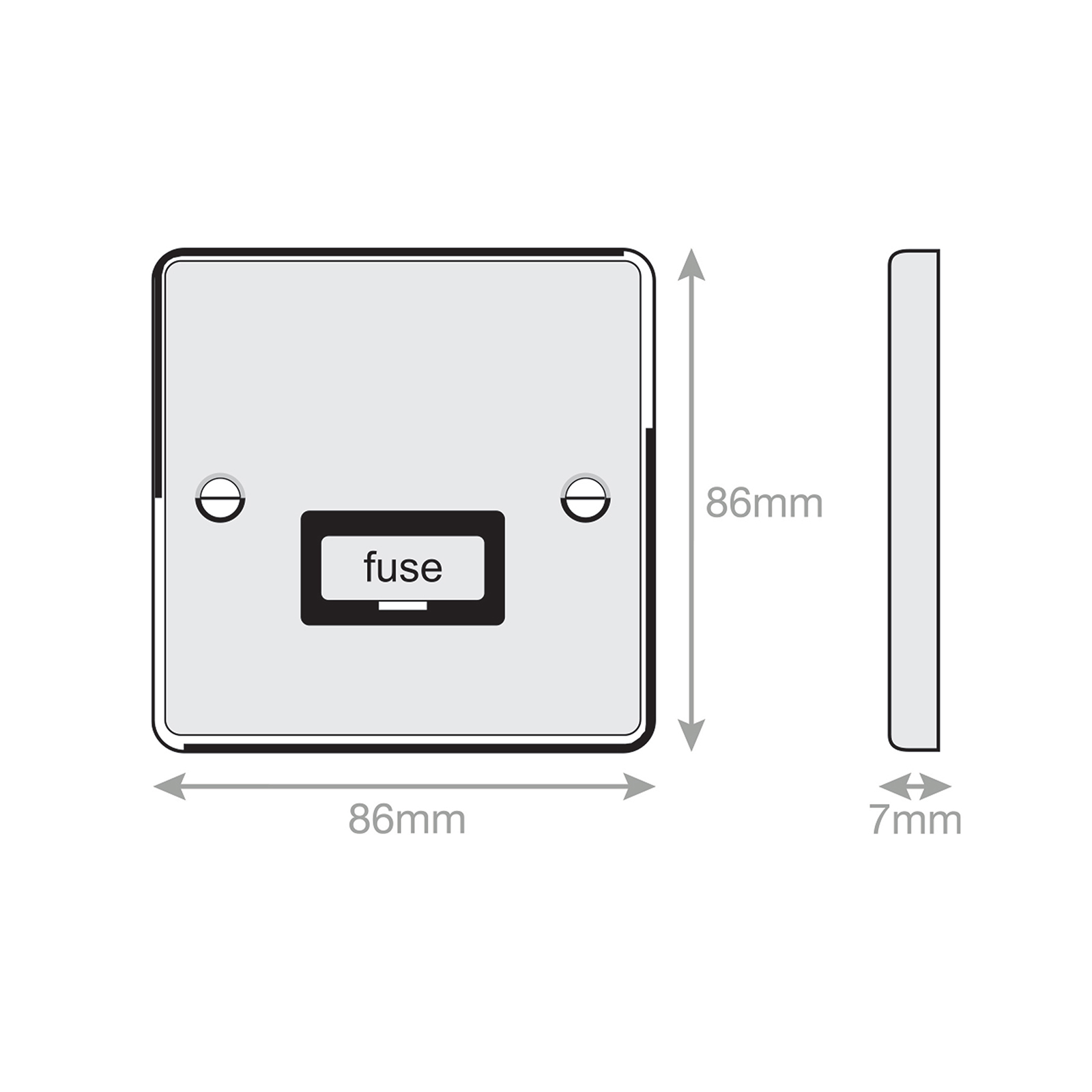 13 Amp Fused Connection Unit - Unswitched - Range Selectric 7M-PRO