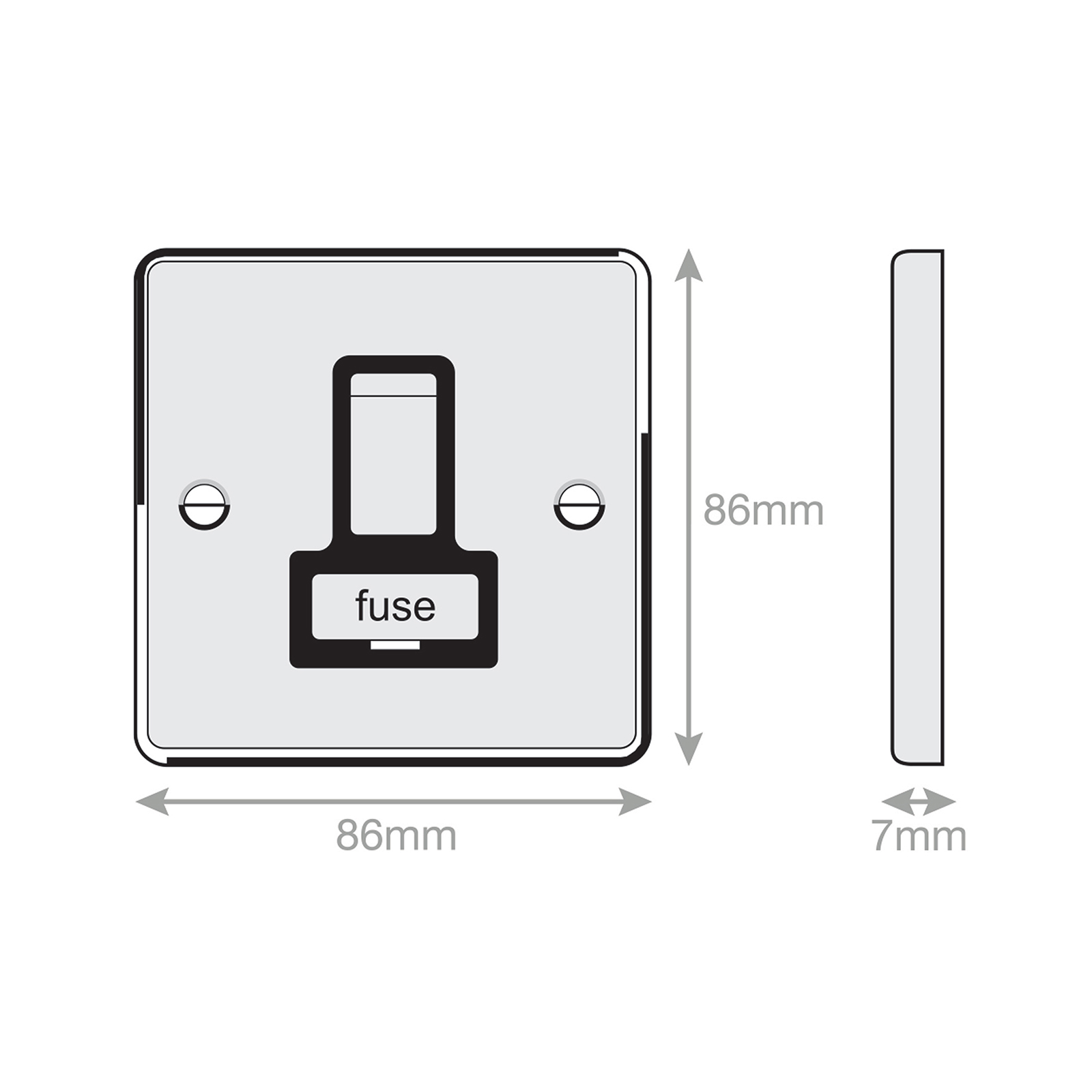 13 Amp Fused Connection Unit DP - Switched - Range Selectric 7M-PRO