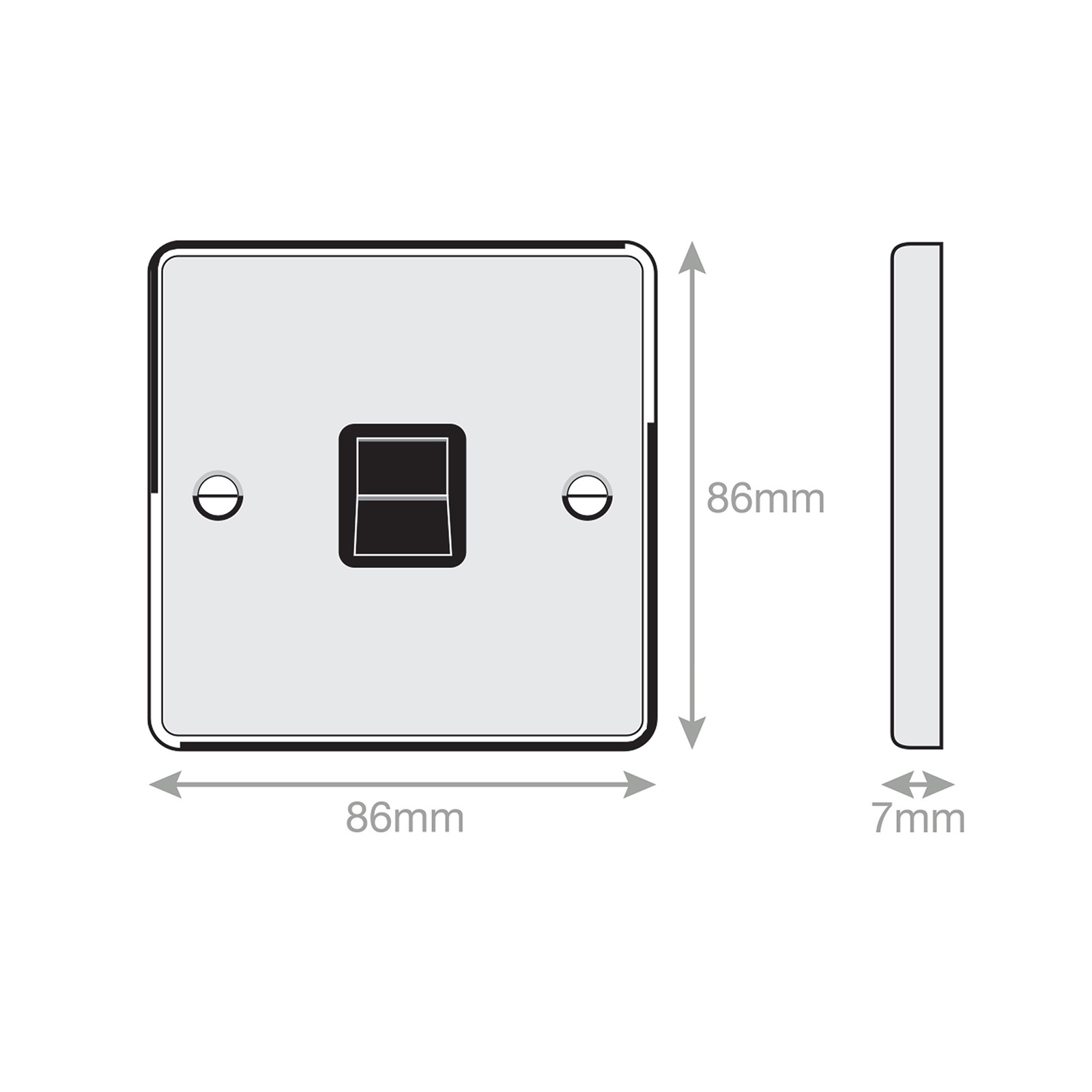 1 Gang BT (Secondary Communication / Data Socket - Range Selectric 7M-PRO