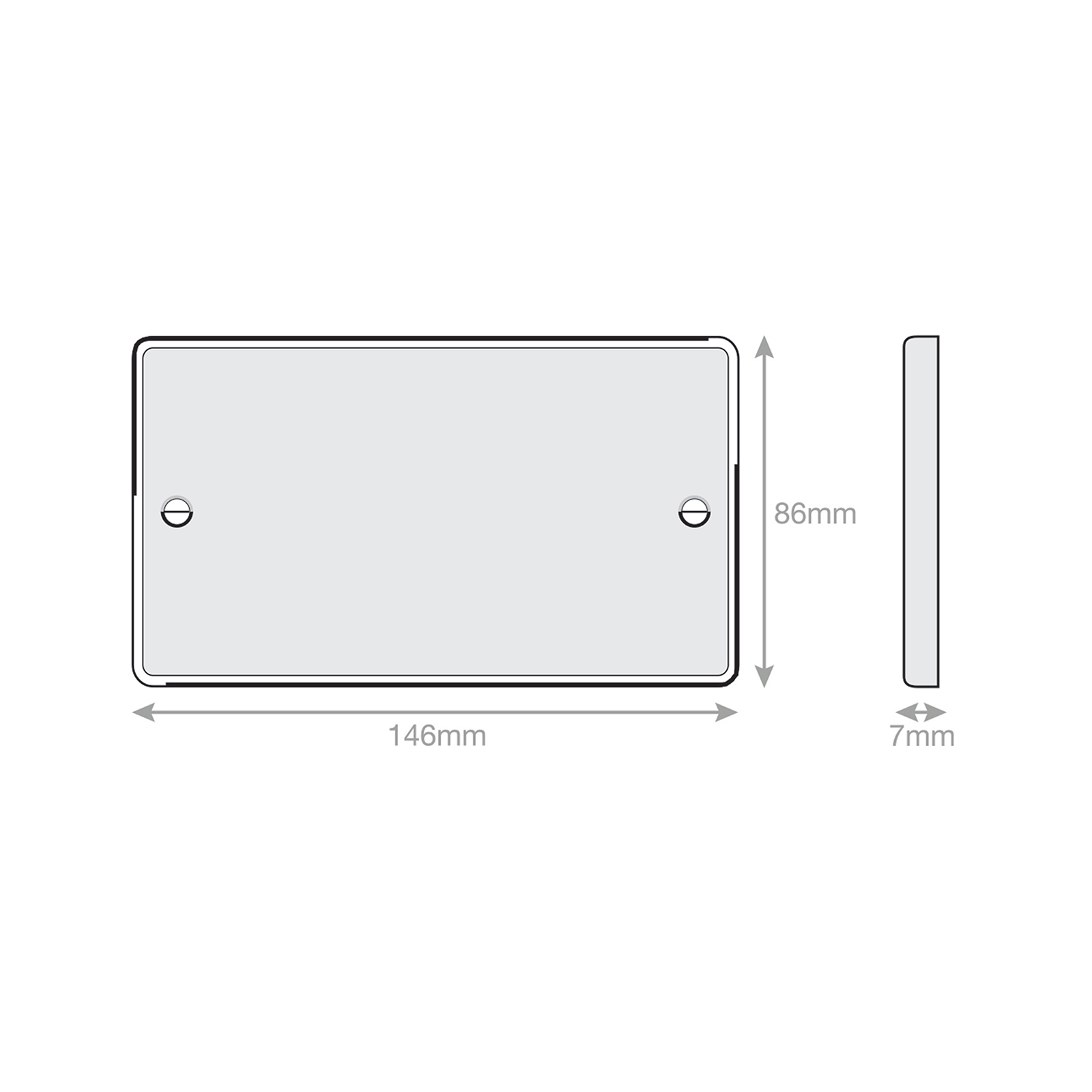 2 Gang Blanking Plate - Range Selectric 7M-PRO