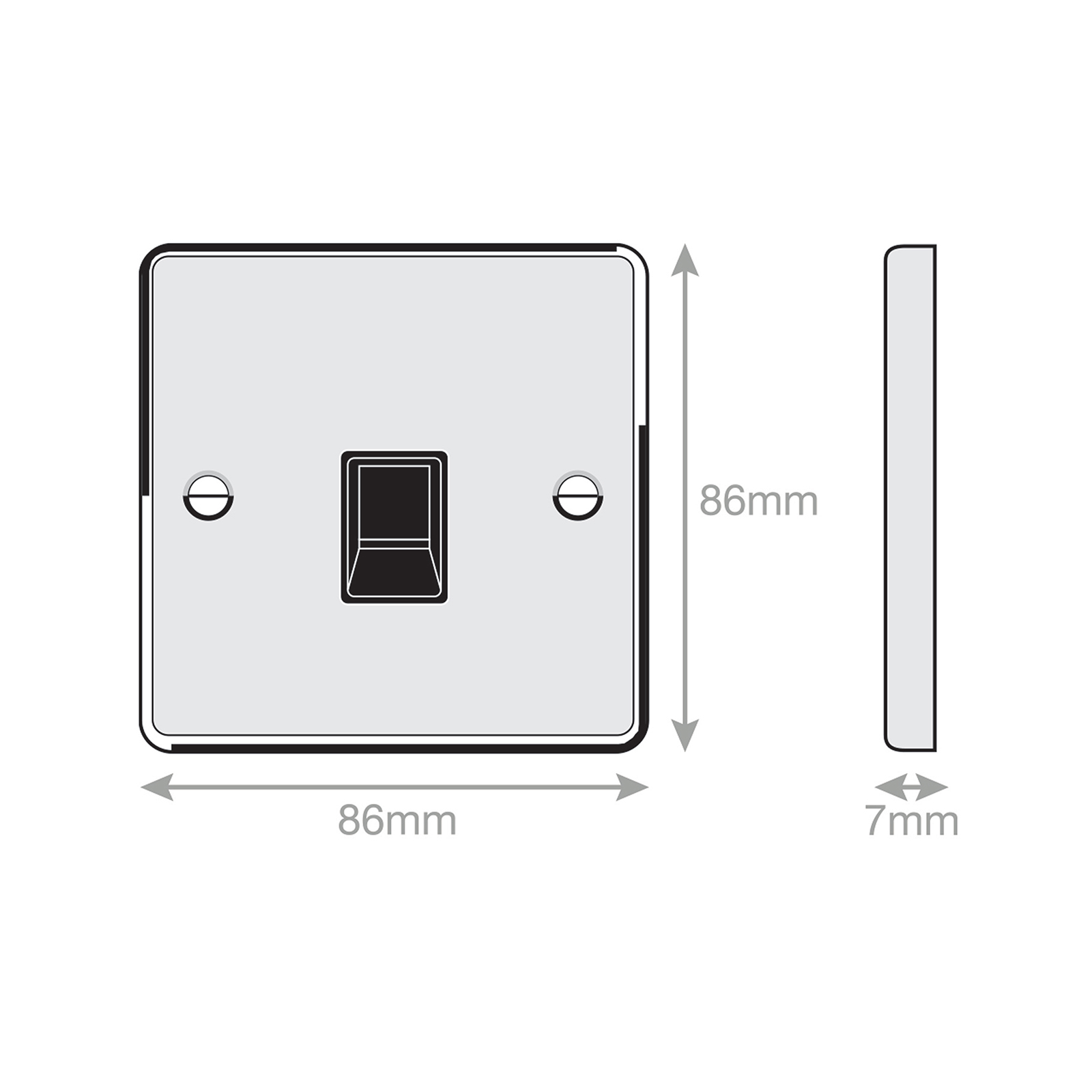 1 Gang RJ11 Computer / Data Socket - Range Selectric 7M-PRO