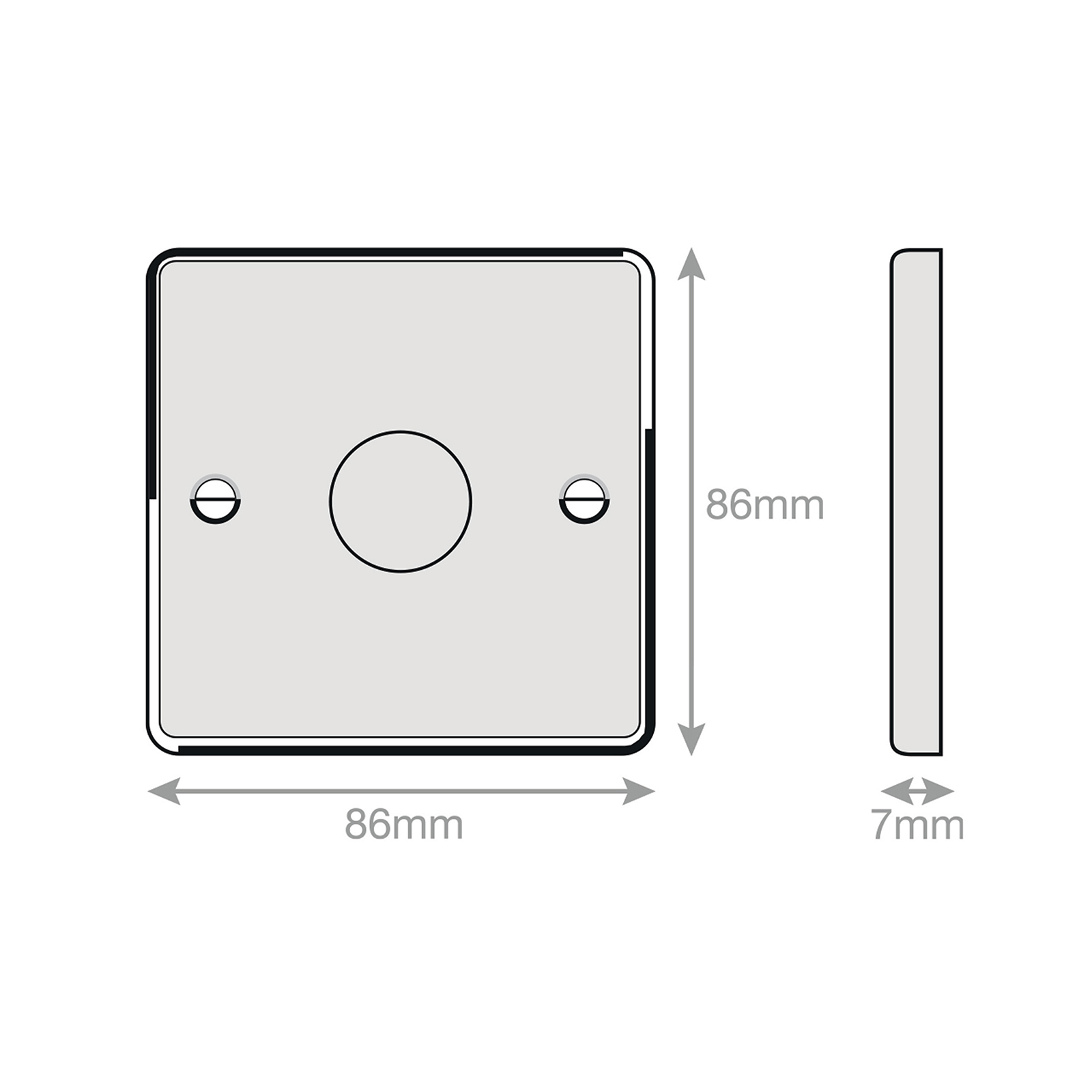 LED Dimmer - 5-100W, 1 Gang 2 Way - Range Selectric 7M-PRO