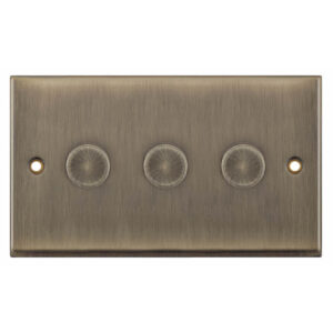 LED Dimmer - 5-100W, 3 Gang 2 Way - Range Selectric 7M-PRO
