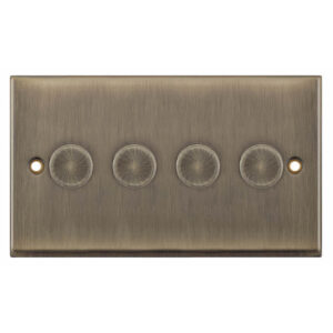 LED Dimmer - 5-100W, 4 Gang 2 Way - Range Selectric 7M-PRO