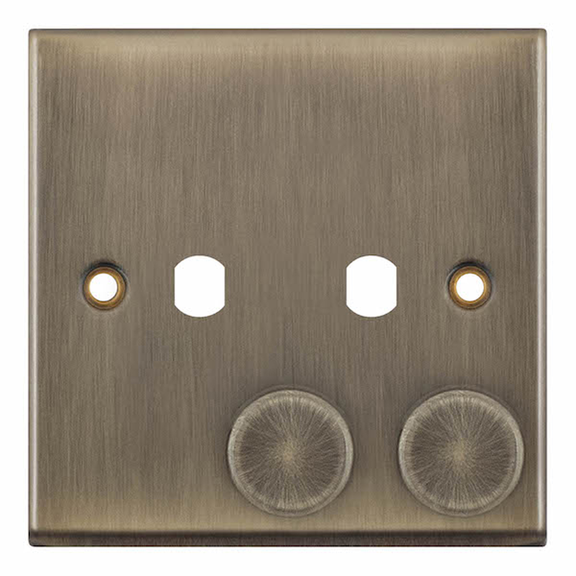 Empty Dimmer Plate - 2 Aperture Plate with Knobs - Range Selectric 7M-PRO