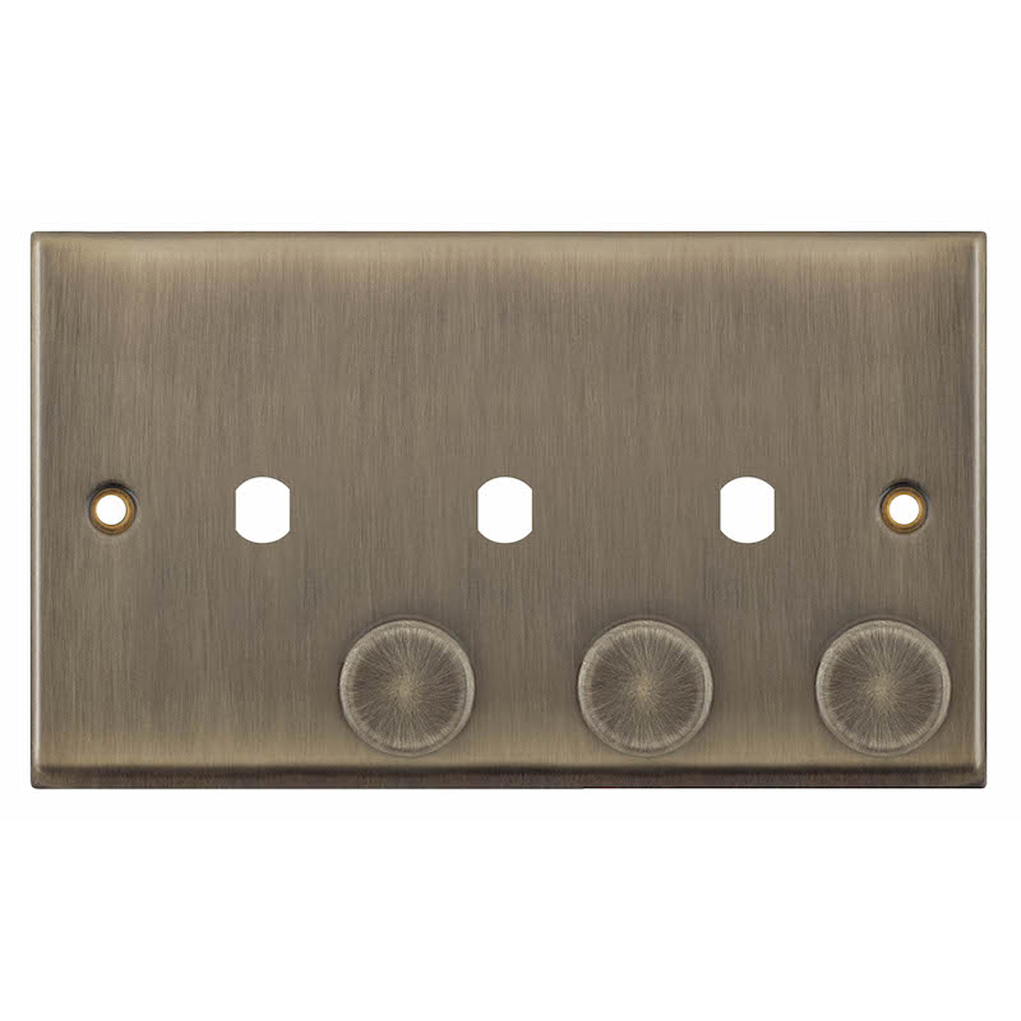 Empty Dimmer Plate - 3 Aperture Plate with Knobs - Range Selectric 7M-PRO