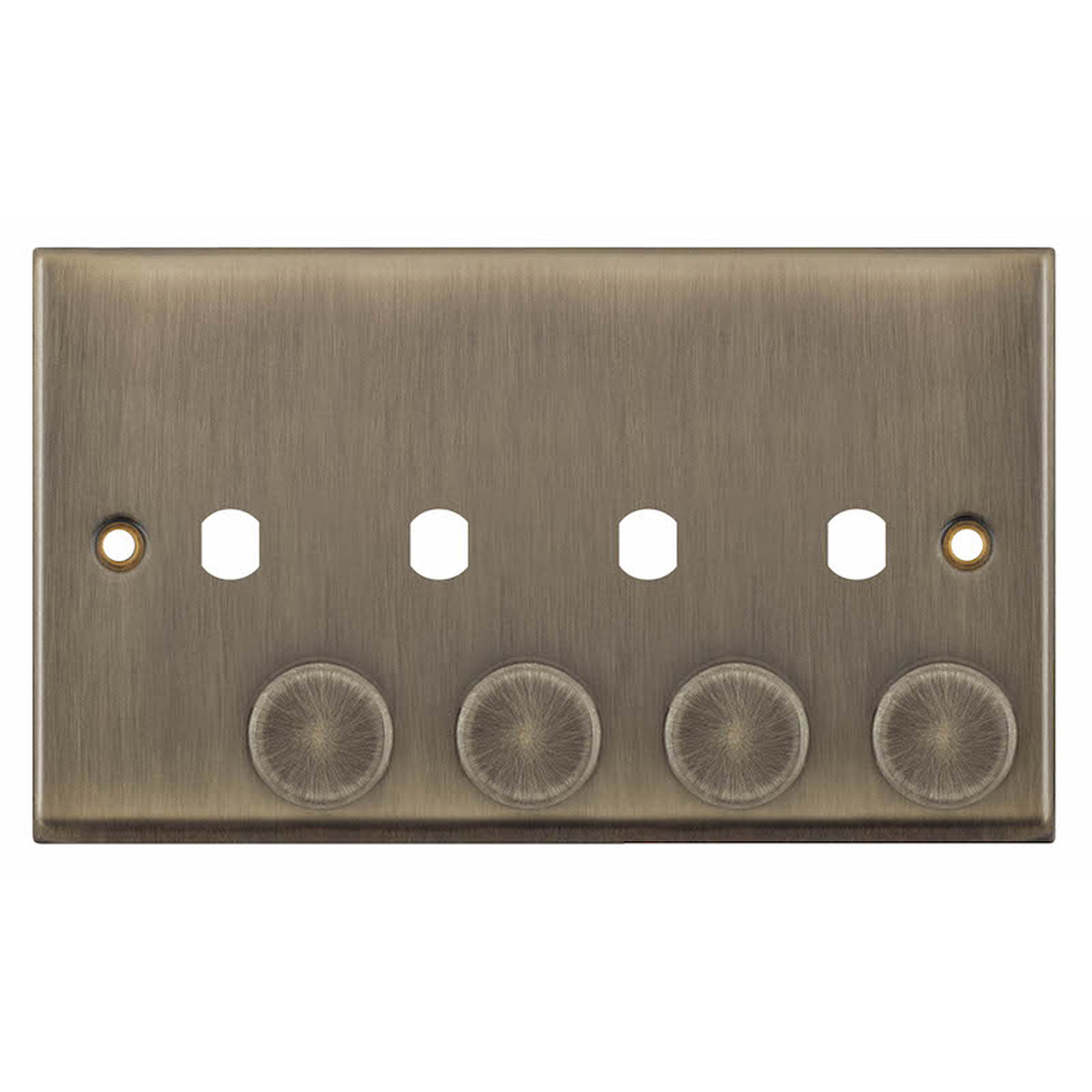 Empty Dimmer Plate - 4 Aperture Plate with Knobs - Range Selectric 7M-PRO