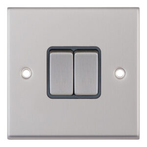 10 Amp Plate Switch - 2 Gang 2 Way - X-Rated - Range Selectric 7M-PRO
