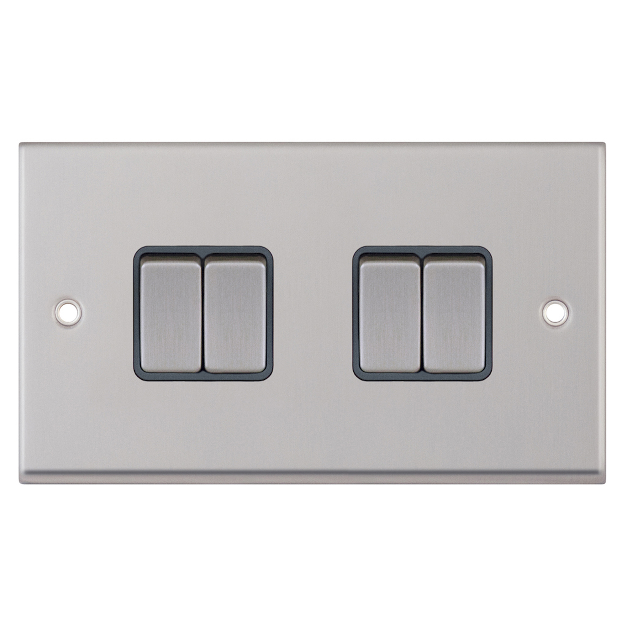 10 Amp Plate Switch - 4 Gang 2 Way - X-Rated - Range Selectric 7M-PRO