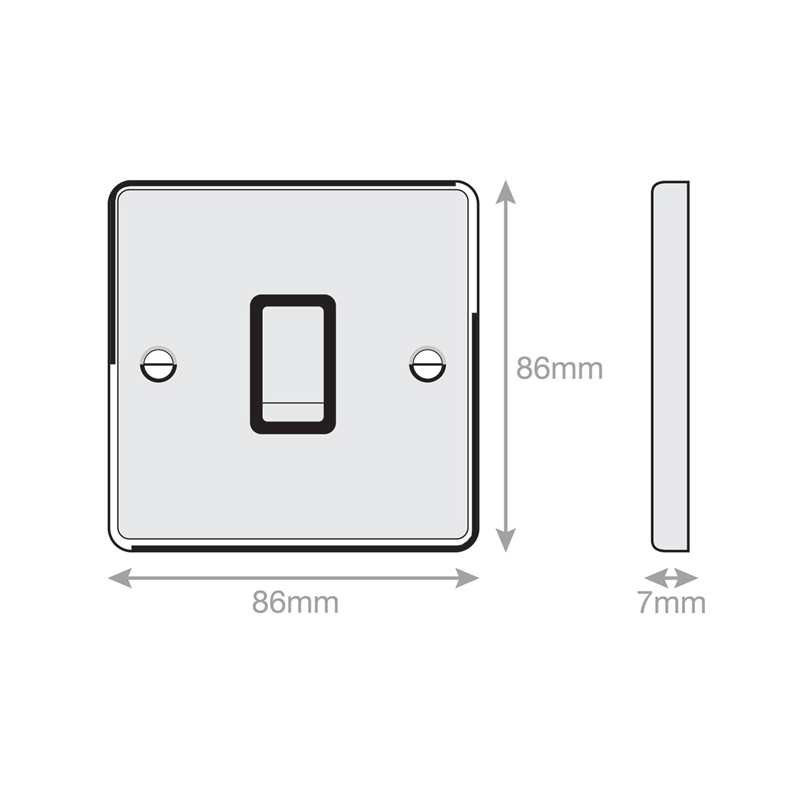 10 Amp Plate Switch - 1 Gang Intermediate - X-Rated - Range Selectric 7M-PRO