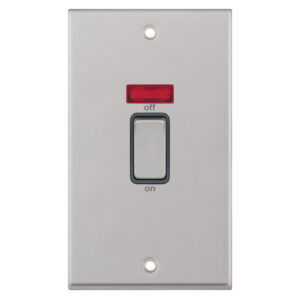 45 Amp DP Switch with Neon 2 Gang Plate - Range Selectric 7M-PRO