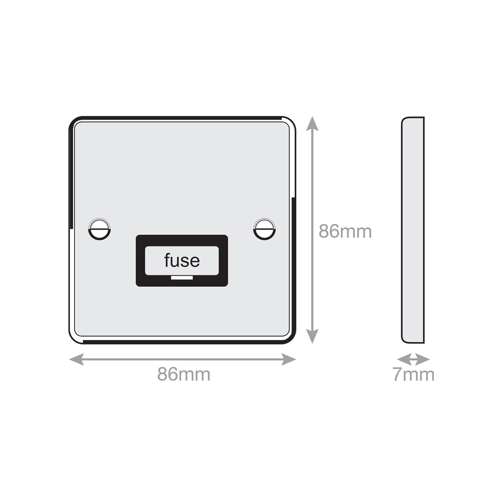 13 Amp Fused Connection Unit - Unswitched - Range Selectric 7M-PRO
