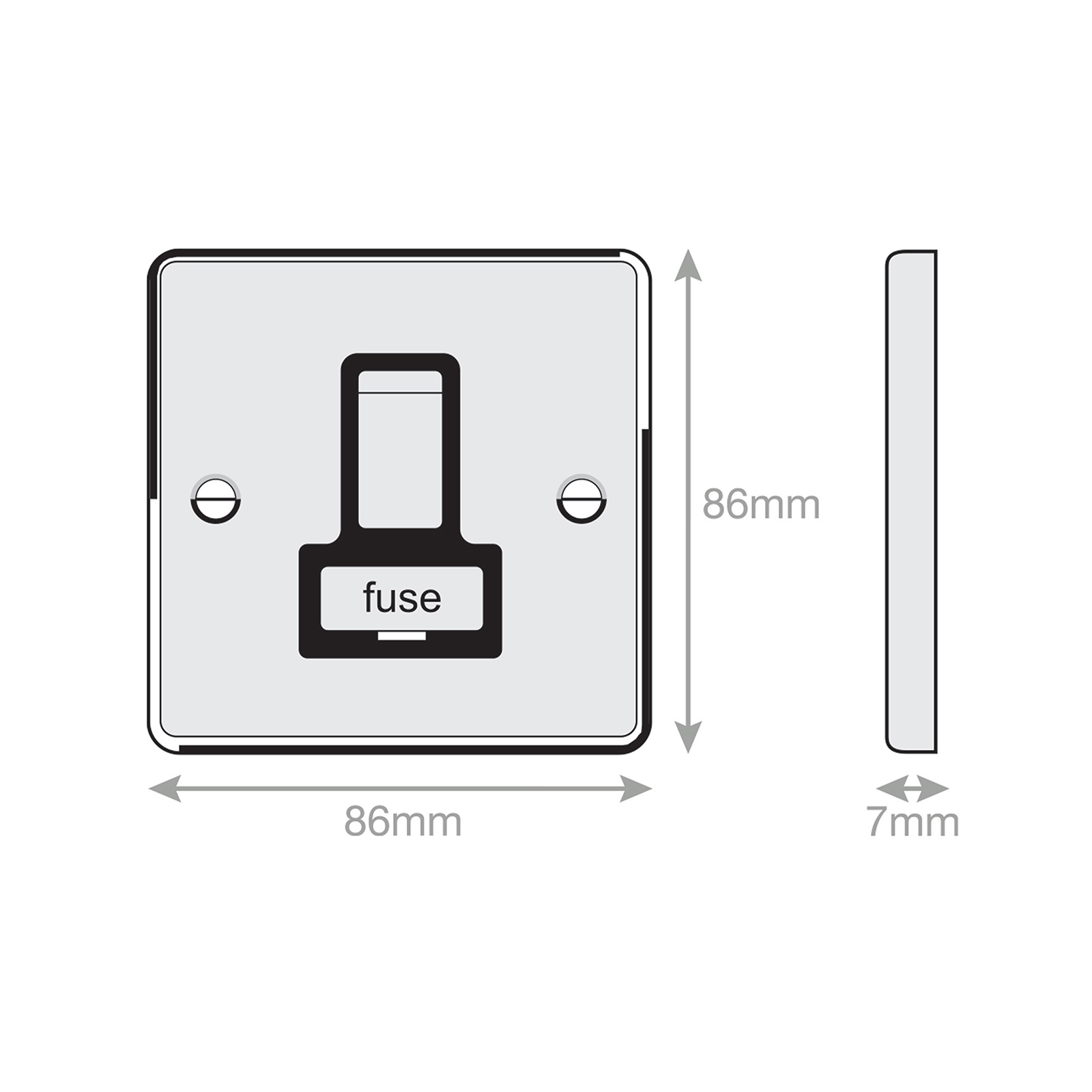 13 Amp Fused Connection Unit DP - Switched - Range Selectric 7M-PRO