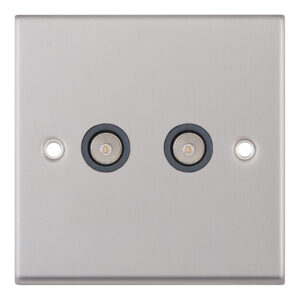 2 Gang TV/FM Coaxial/Aerial Socket - Range Selectric 7M-PRO
