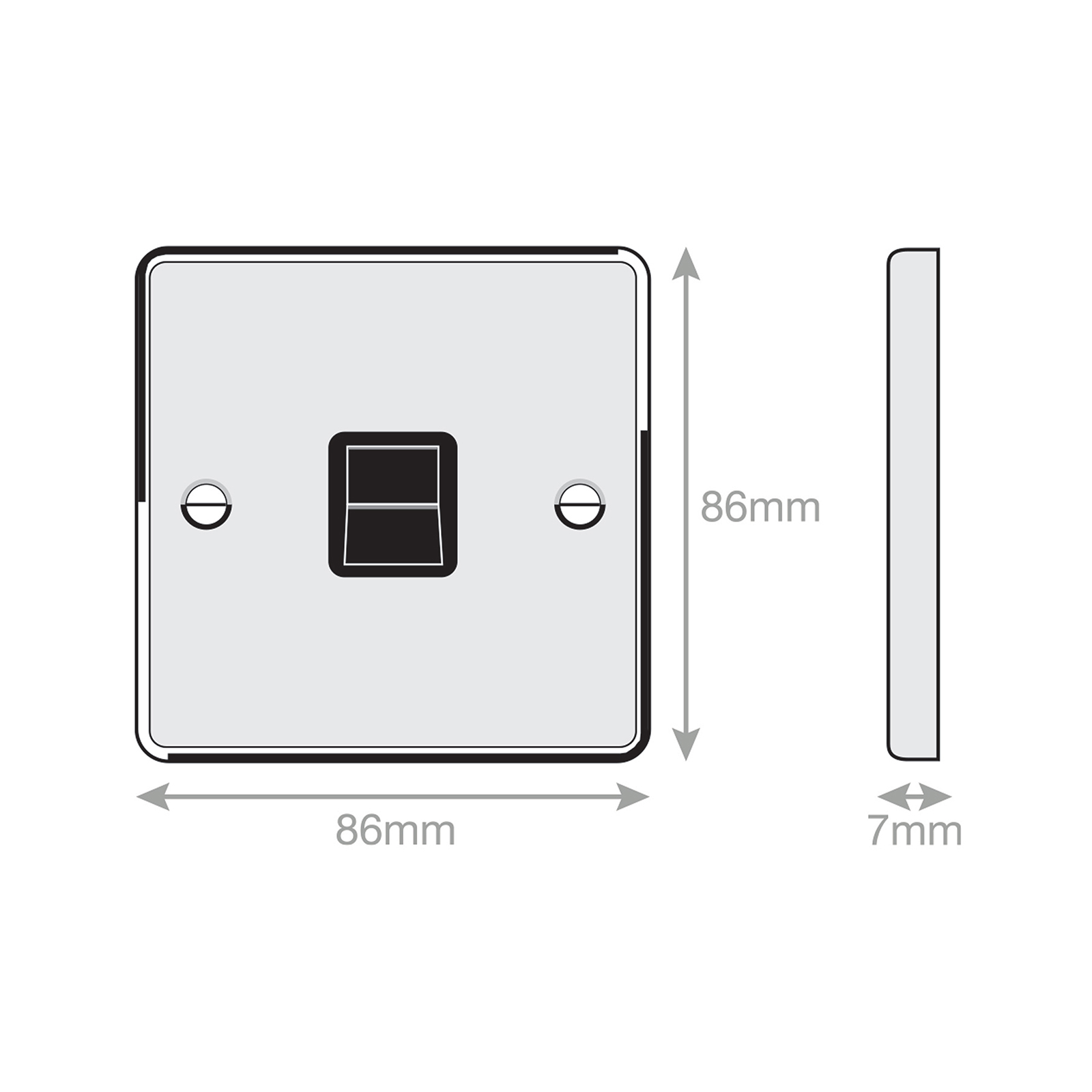 1 Gang BT (Master) Communication / Data Socket - Range Selectric 7M-PRO