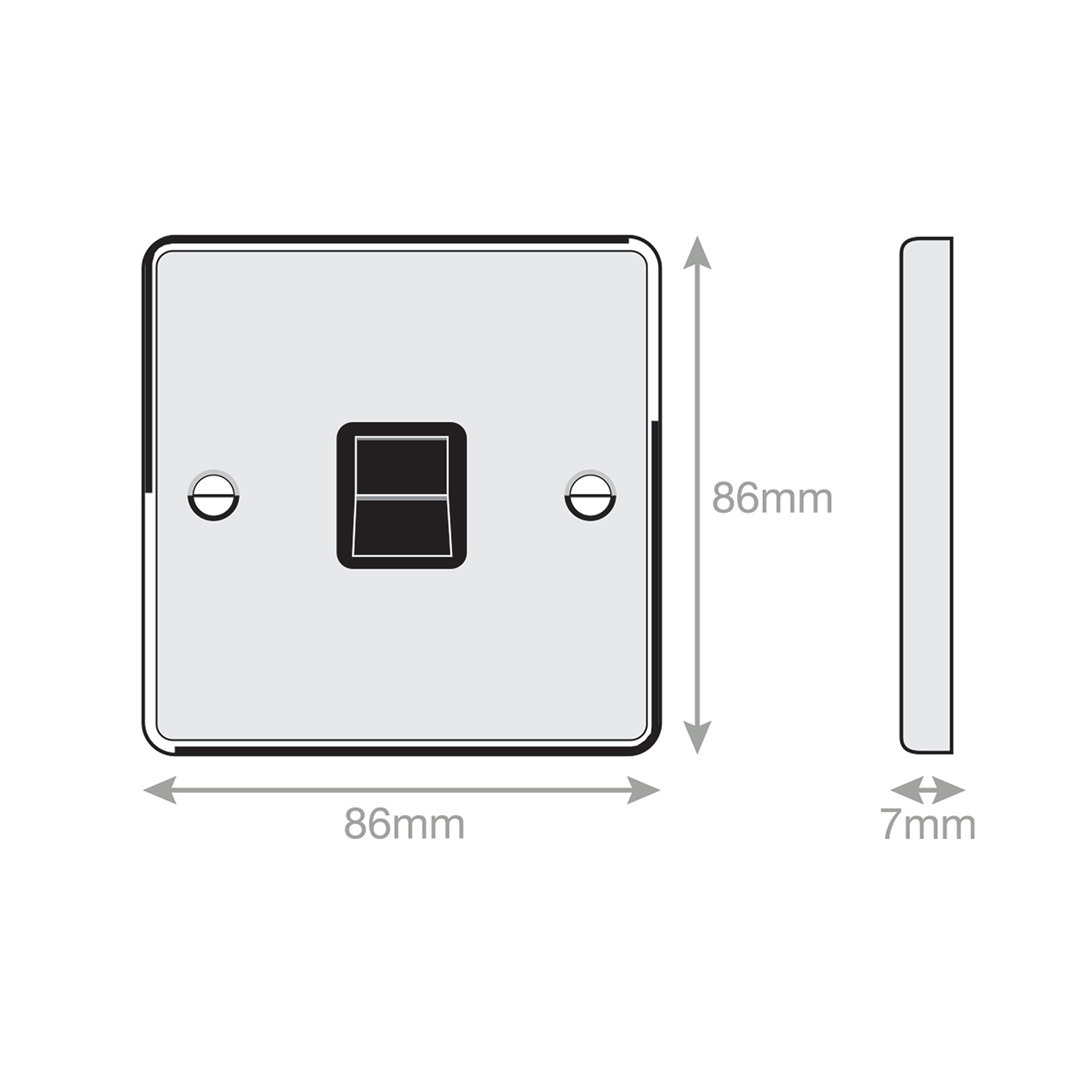 1 Gang BT (Secondary) Communication / Data Socket - Range Selectric 7M-PRO