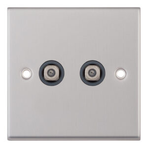 2 Gang F-Type Satellite Socket - Range Selectric 7M-PRO