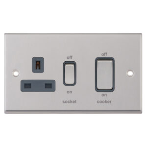 45 Amp Cooker Unit with 13 Amp Switched Socket - Range Selectric 7M-PRO