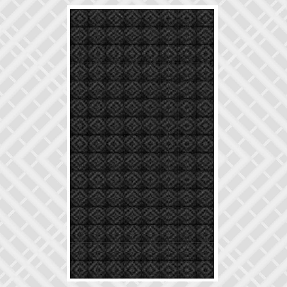 All black - DIY Small Single Garage Vented Tile Pack - 2.8m x 6m